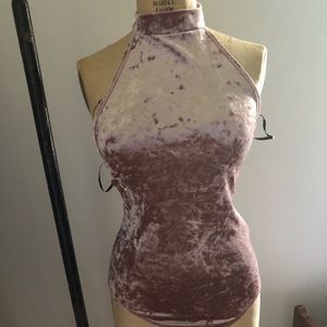 F21 Velvet Body Suit